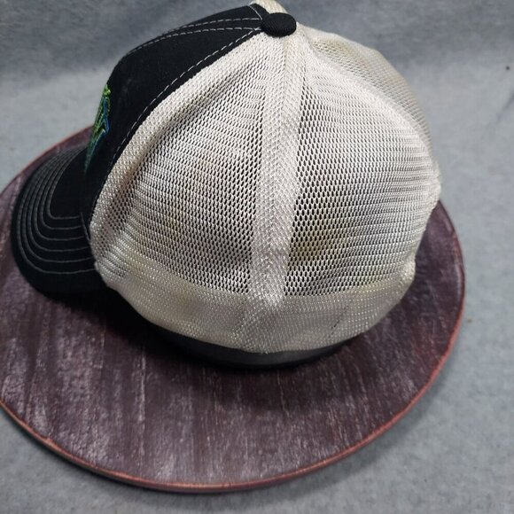 Sierra Nevada Optimum Trucker Hat Black & White Mesh Adjustable Back - Picture 3 of 11